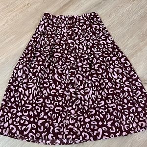 Burgundy skirt